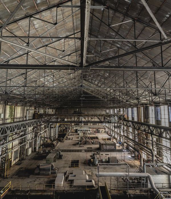 Modern manufacturing plant with automated production lines and quality control systems