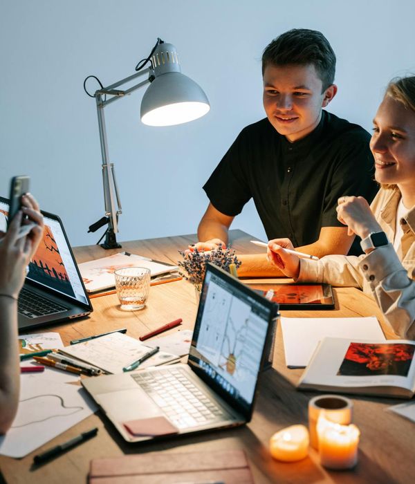 Technology startup office with agile teams and collaborative workspace environment