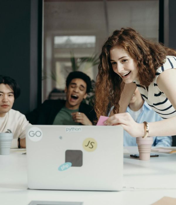 Technology startup workspace with collaborative environment and agile methodology